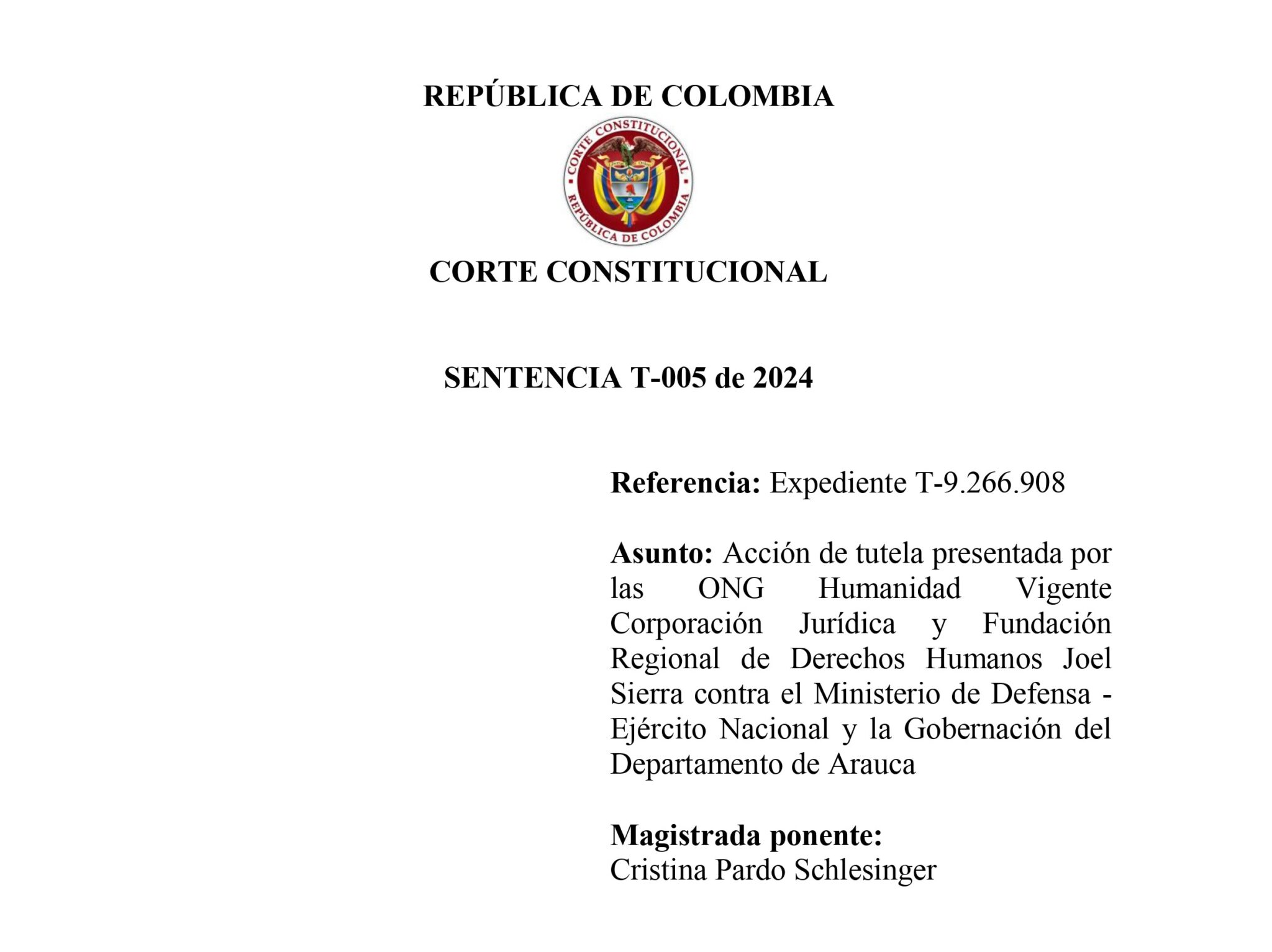 Sentencias Repositorio Digital sobre participación de las Víctimas en